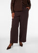 Weite Anzughose mit hoher Taille, Braun, Model image number 2