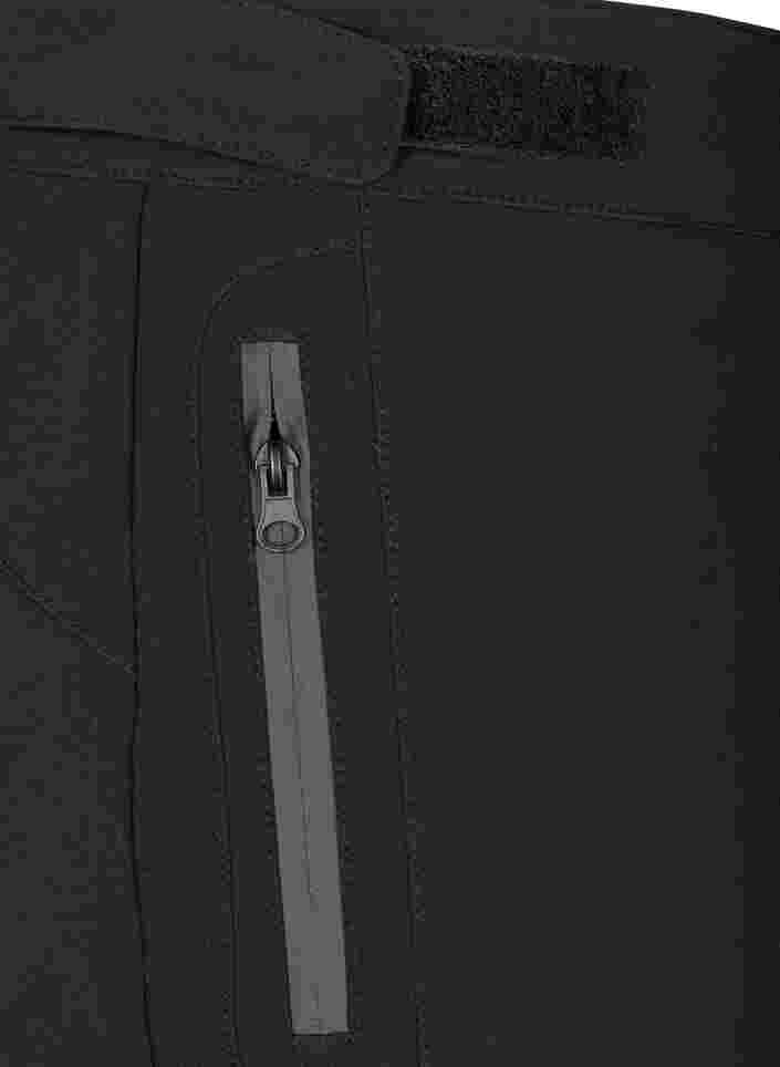 Softshell-Hose mit justierbarem Klettverschluss, Black, Packshot image number 3