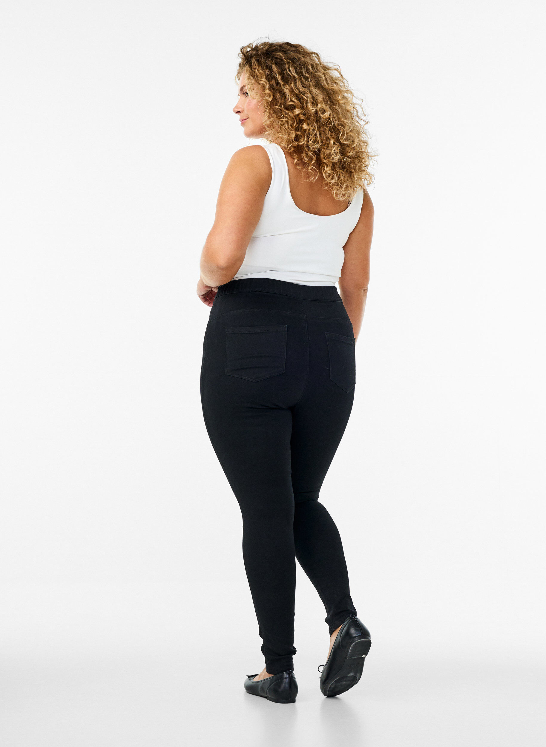 ZizziJeggings mit hoher Taille, Schwarz, Model image number 1