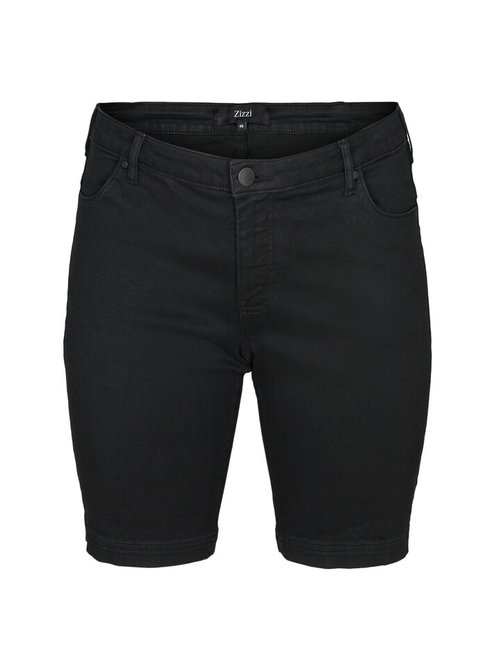 Slim Fit Emily Shorts mit normaler Taille, Schwarz, Packshot image number 0