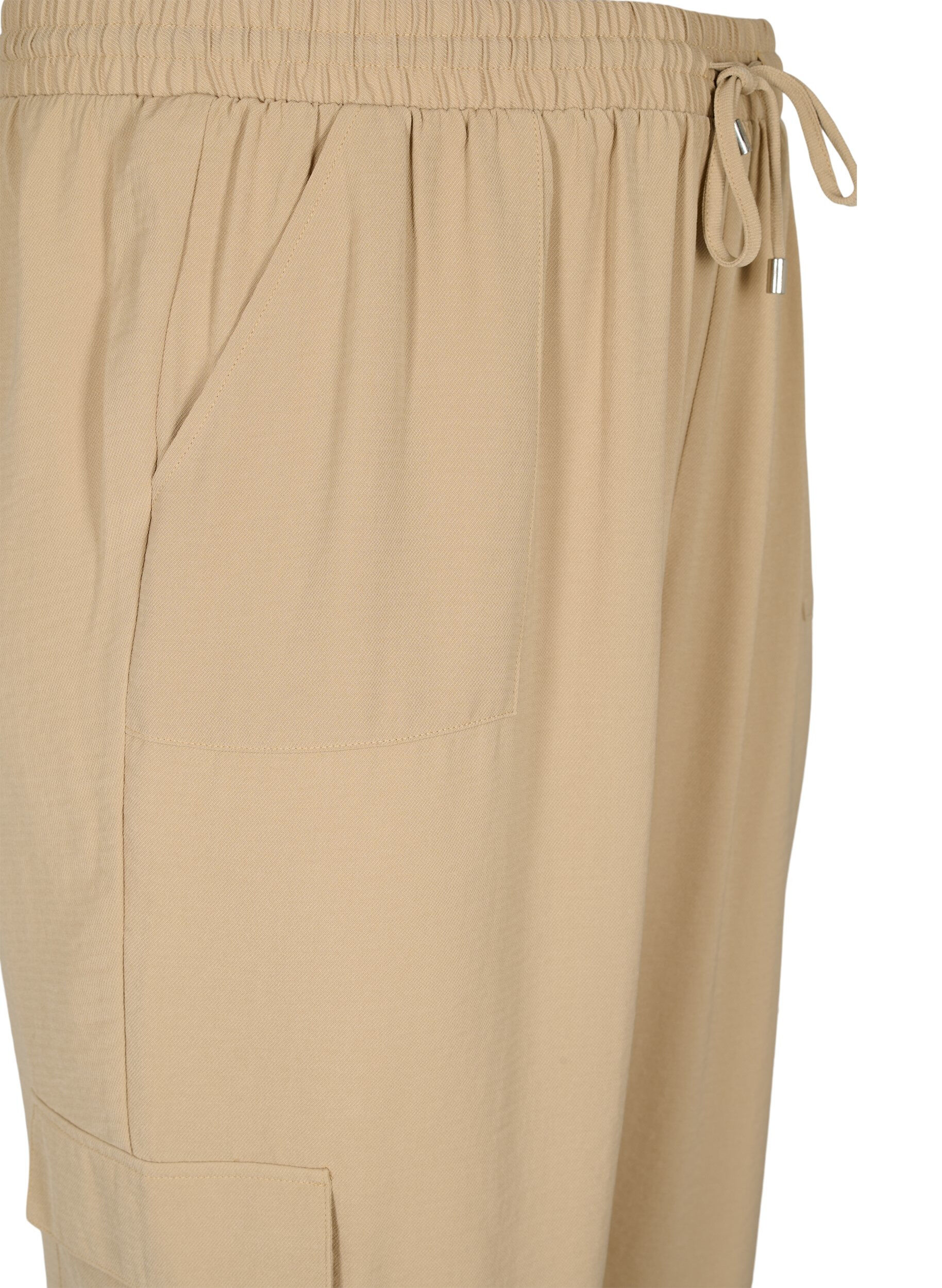 ZizziEinfarbige Hose mit gro&szlig;en Taschen, Nomad, Packshot image number 2