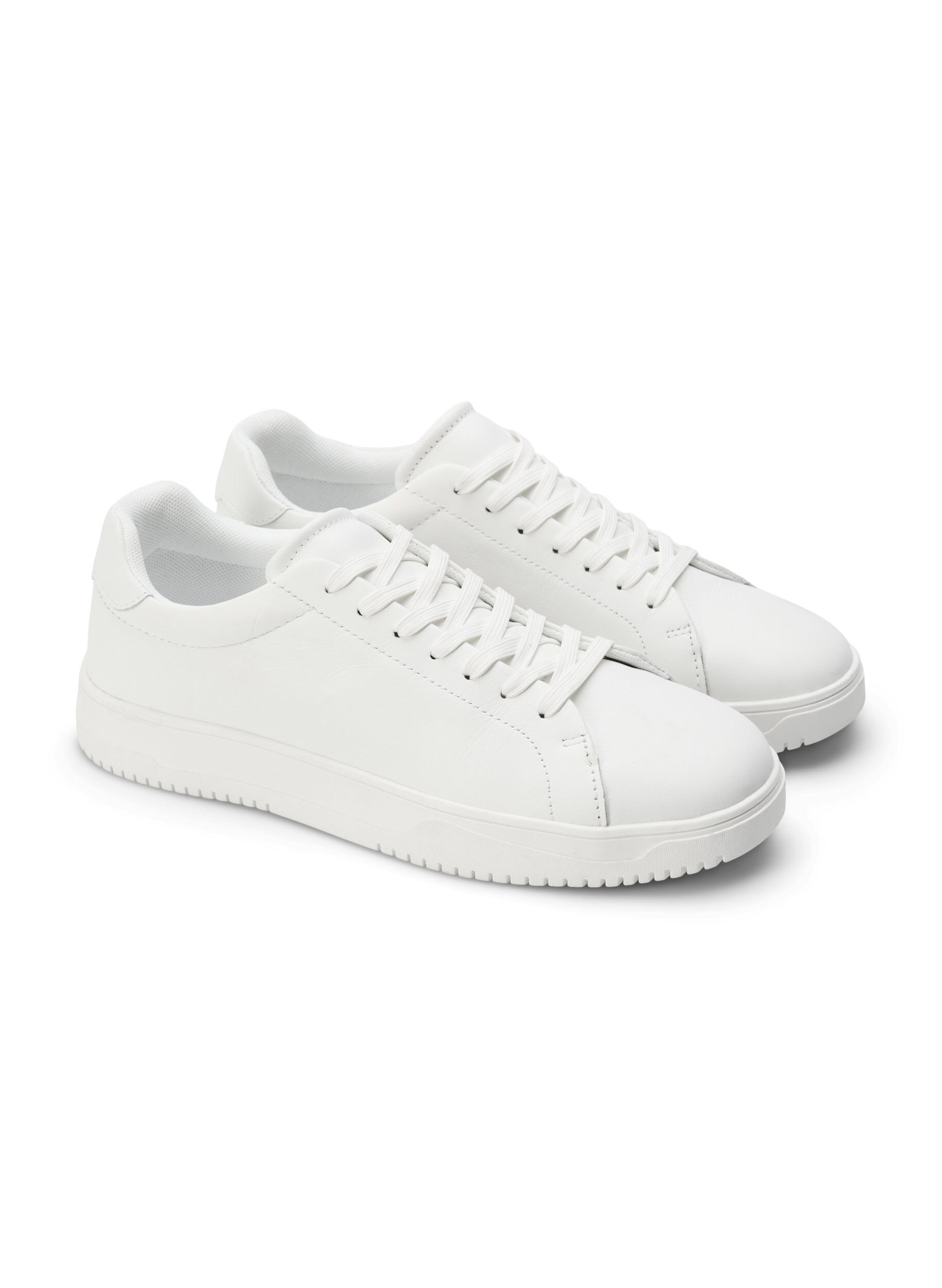 ZizziSneakers aus Leder mit breiter Passform, White, Packshot image number 3