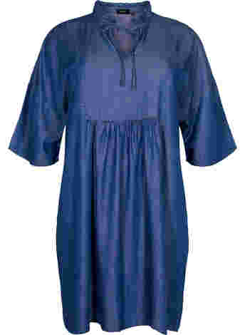 Kleid mit 3/4-Ärmeln aus Lyocell (TENCEL™)