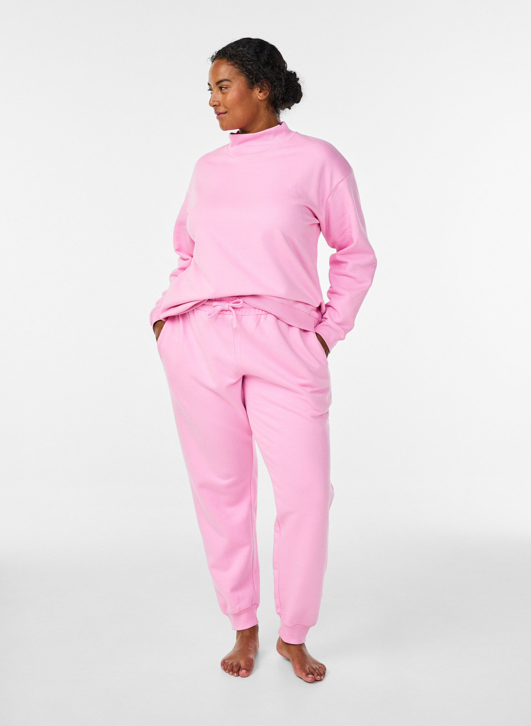 ZizziHochtaillierte Jogginghose, Pink, Model image number 0