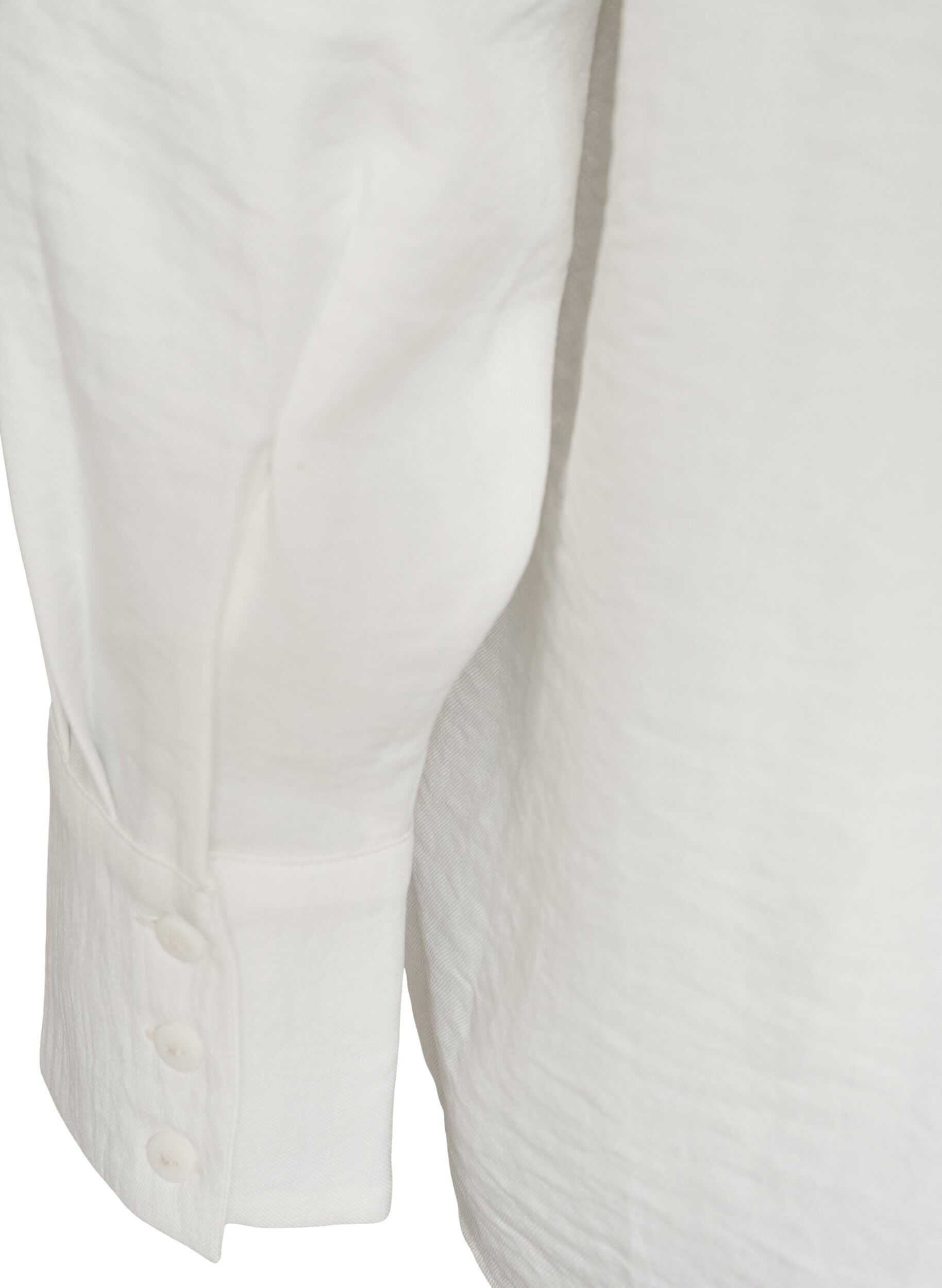 ZizziLockere Bluse mit V-Ausschnitt, Wei&szlig;, Packshot image number 3