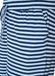 Gestreifte Schlafanzughose mit hoher Taille und weiten Beinen, Blau, Packshot image number 2