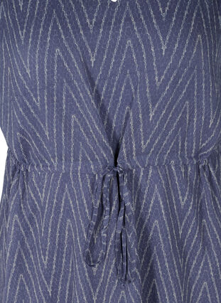 Tunika mit Print und verstellbarer Taille, Blue Indigo AOP, Packshot image number 2