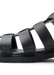 Wide Fit Sandalen aus Leder, Schwarz, Packshot image number 4