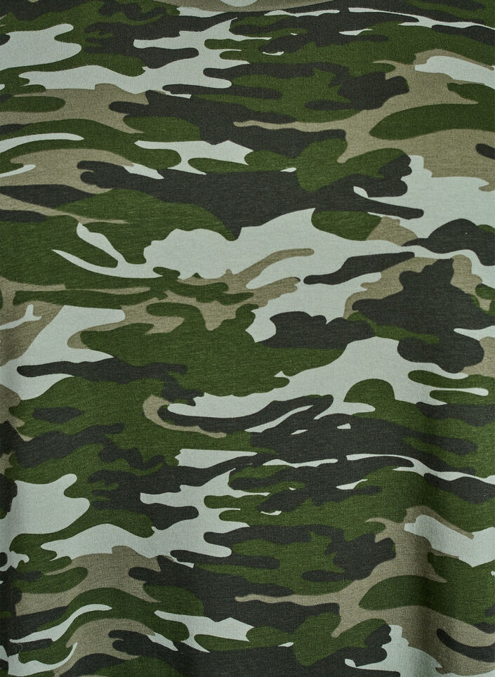 Kurzes T-Shirt Kleid aus Baumwolljersey, Grün, Packshot image number 2