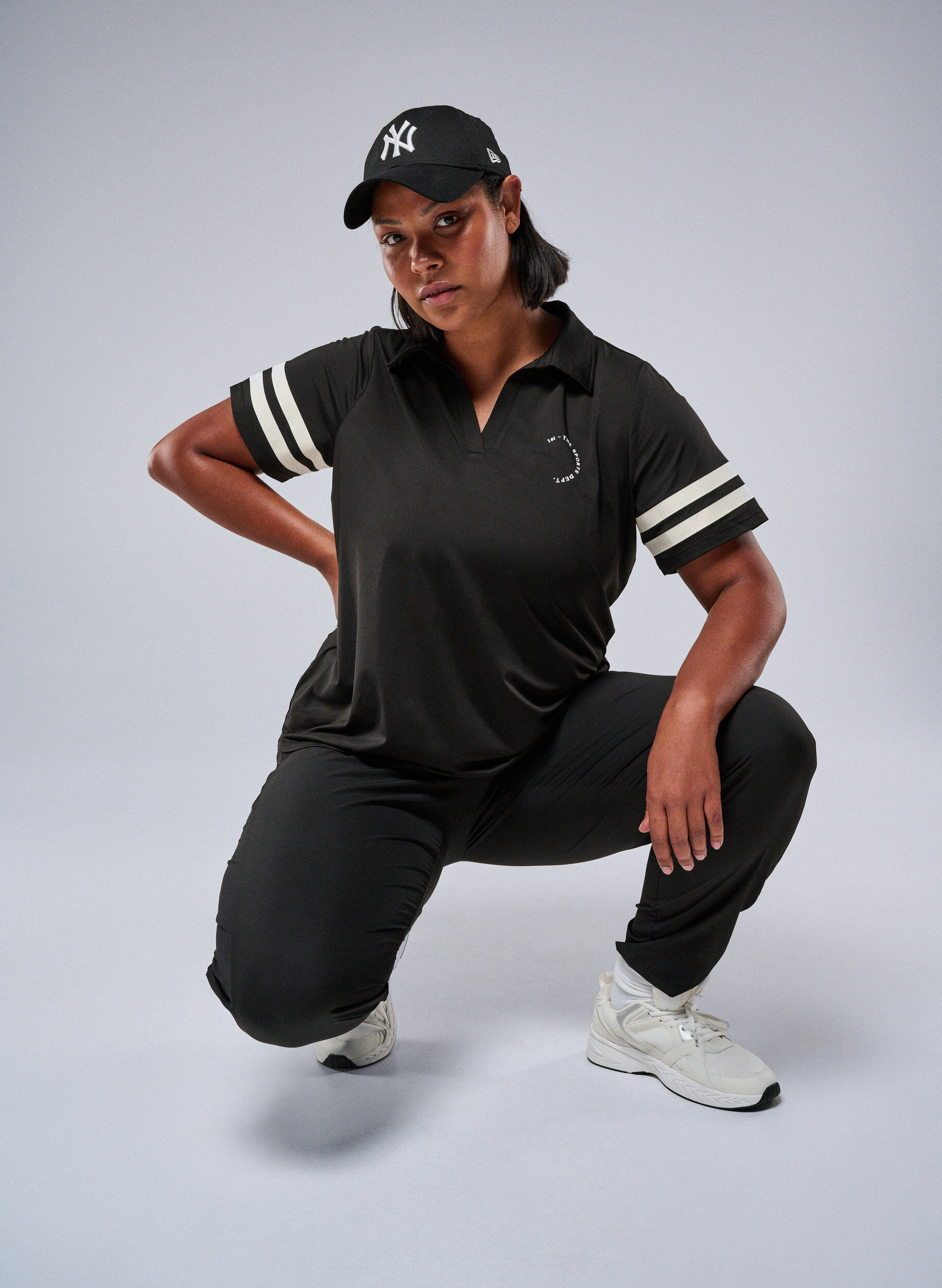 Sportliches Poloshirt mit Streifen-Details