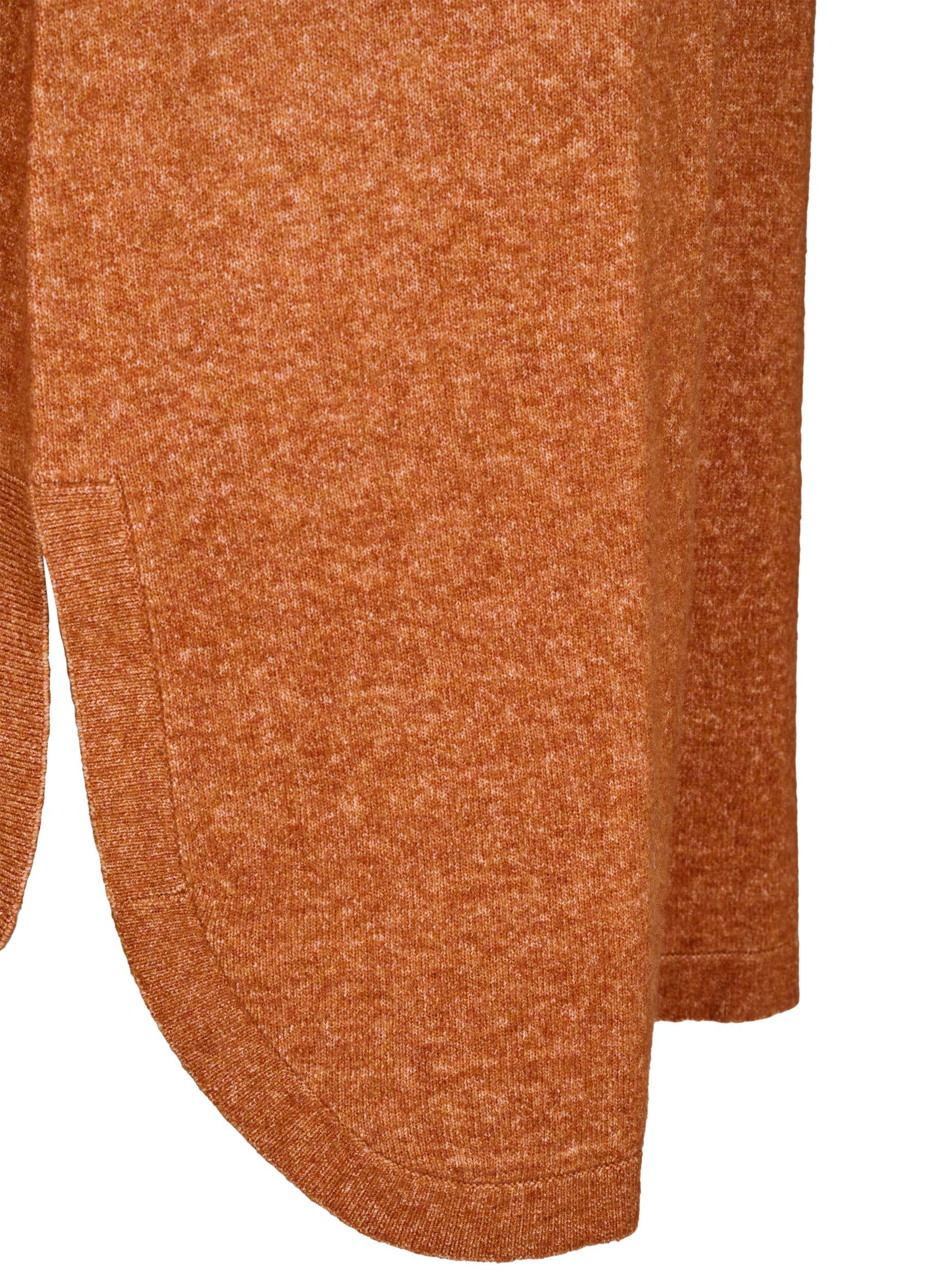 ZizziStrickkleid mit Rundhalsausschnitt, Orange, Packshot image number 3