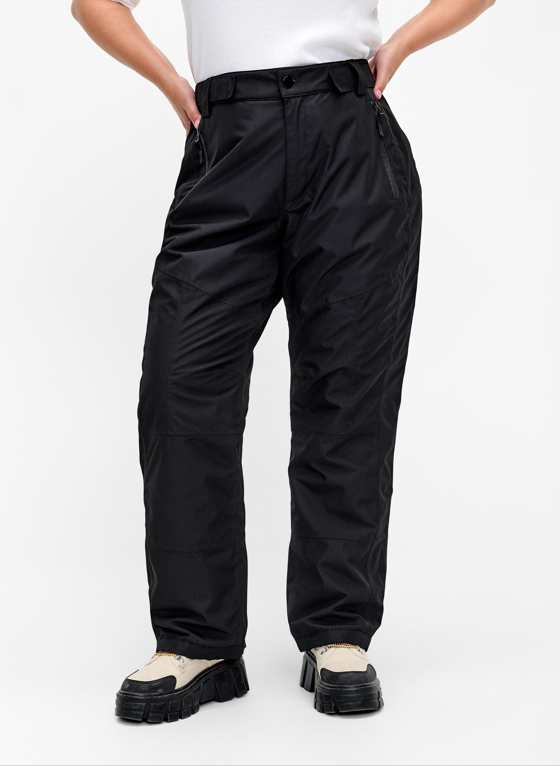 ZizziSkihose mit verstellbarer Taille, Black, Model image number 2