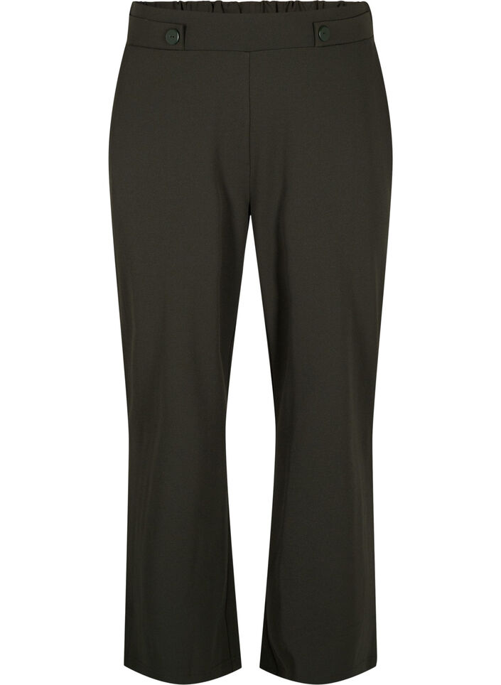 Lockere Hose mit Taschen, Grün, Packshot image number 0