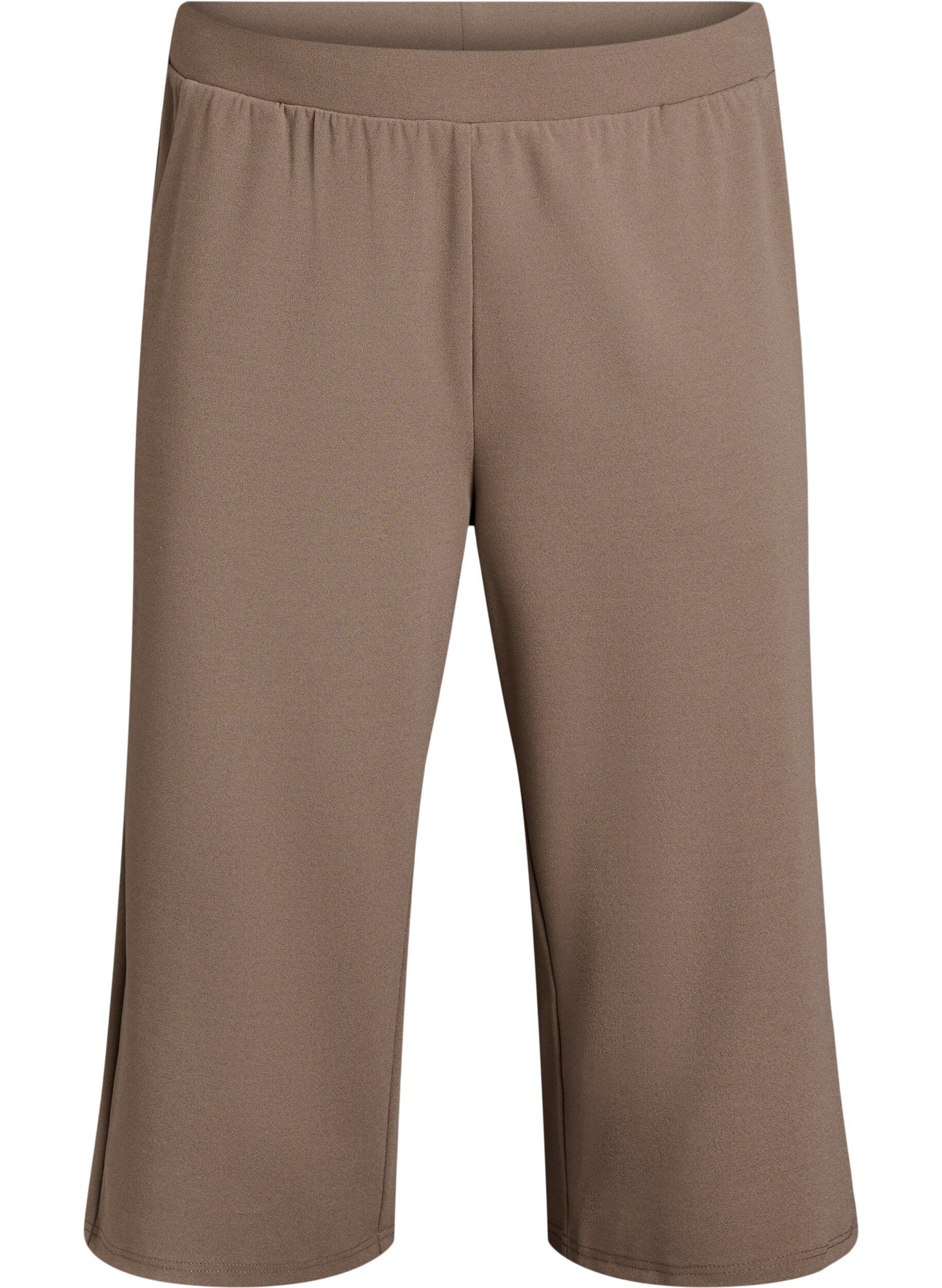 ZizziFLASH - Hochtaillierte Knickerbocker mit lockerem Schnitt, Braun, Packshot image number 0