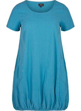 Kleid mit Taschen, Storm Blue, Packshot image number 0