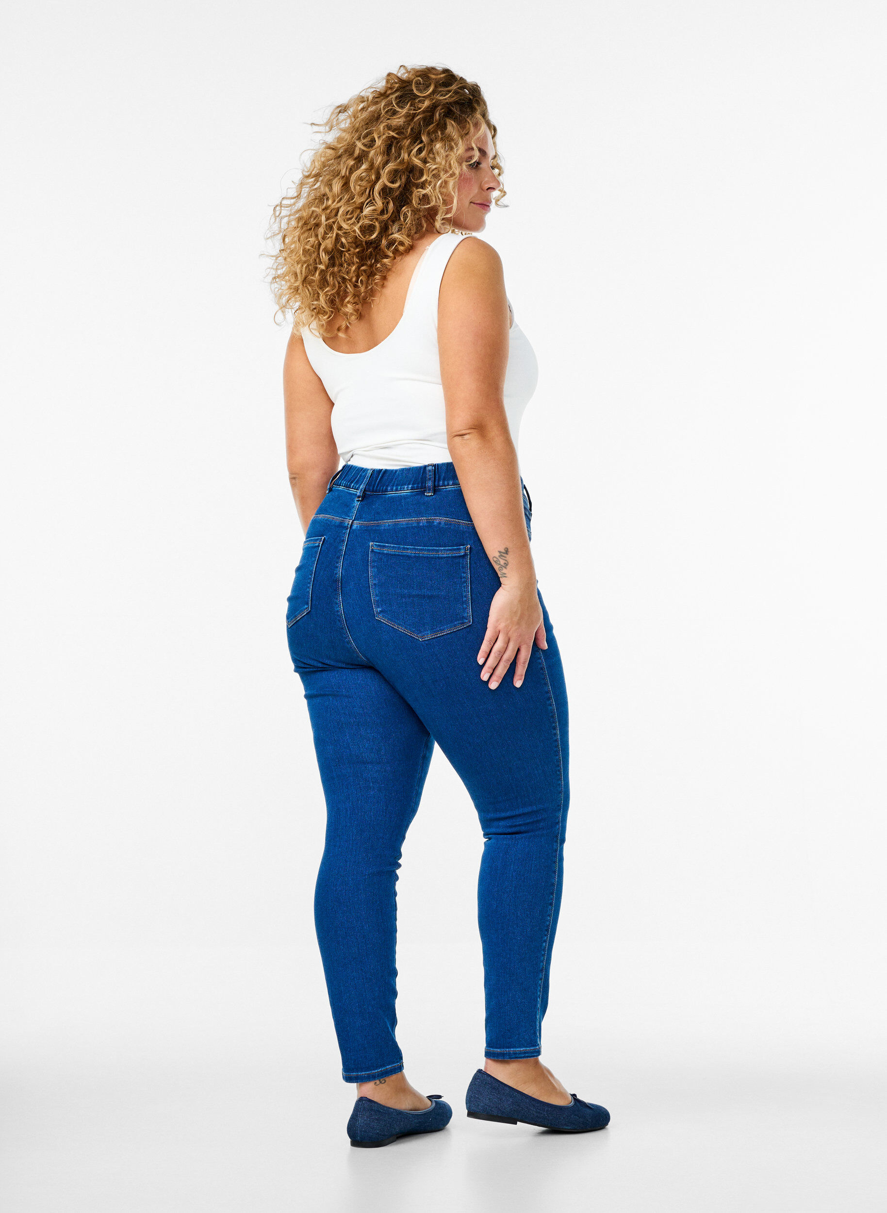 ZizziJeggings mit hoher Taille, Blau, Model image number 1