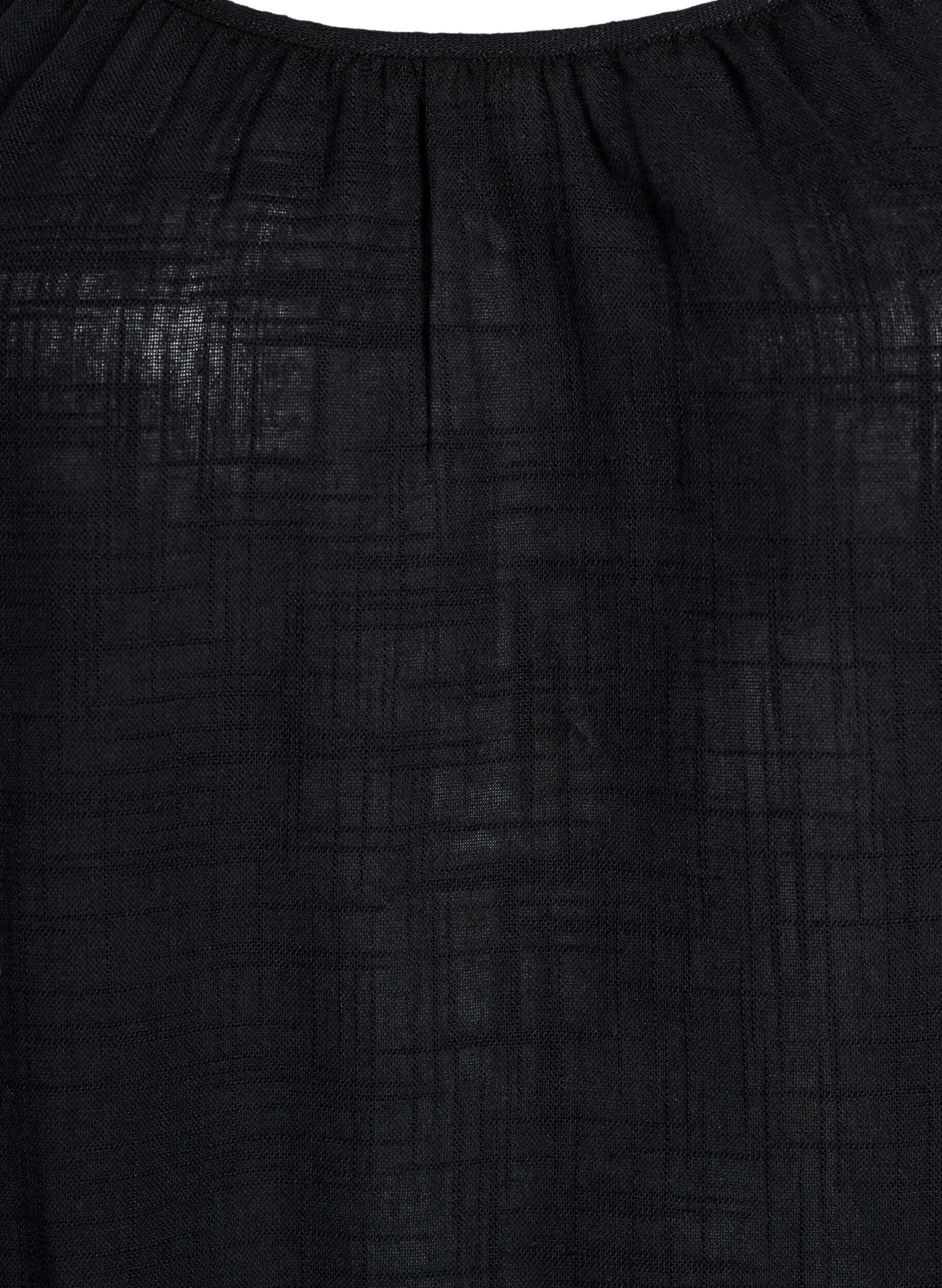 ZizziFLASH - Baumwollkleid mit Midi-L&auml;nge und Tr&auml;gern, Schwarz, Packshot image number 2