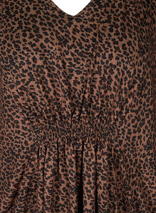 Tunika mit Leopardenprint und Smock, Leo, Packshot image number 2