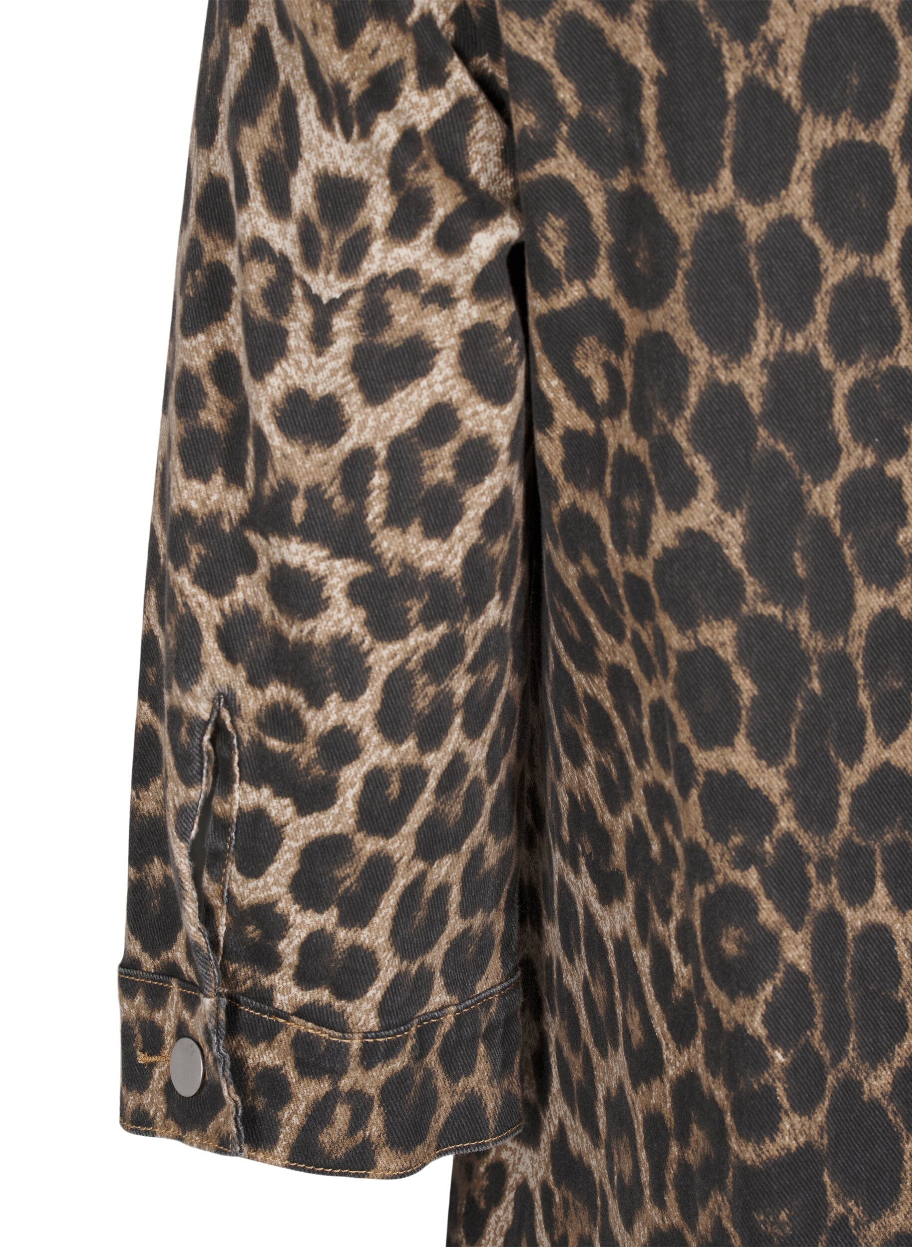 ZizziJeanskleid mit Leoparden-Print, Braun, Packshot image number 3