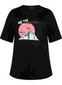 Baumwoll-T-Shirt mit Print