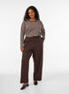 Lockere Hose aus Jersey mit hoher Taille, Braun, Model image number 0