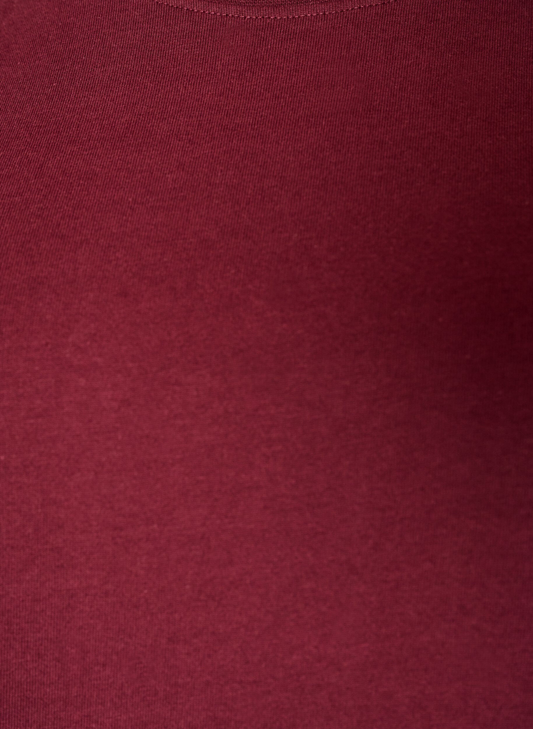 ZizziKastiges T-Shirt aus Baumwolle, Rot, Packshot image number 2
