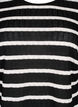 Bluse mit Streifen und langen Ärmeln, Black Sand Stripe, Packshot image number 2