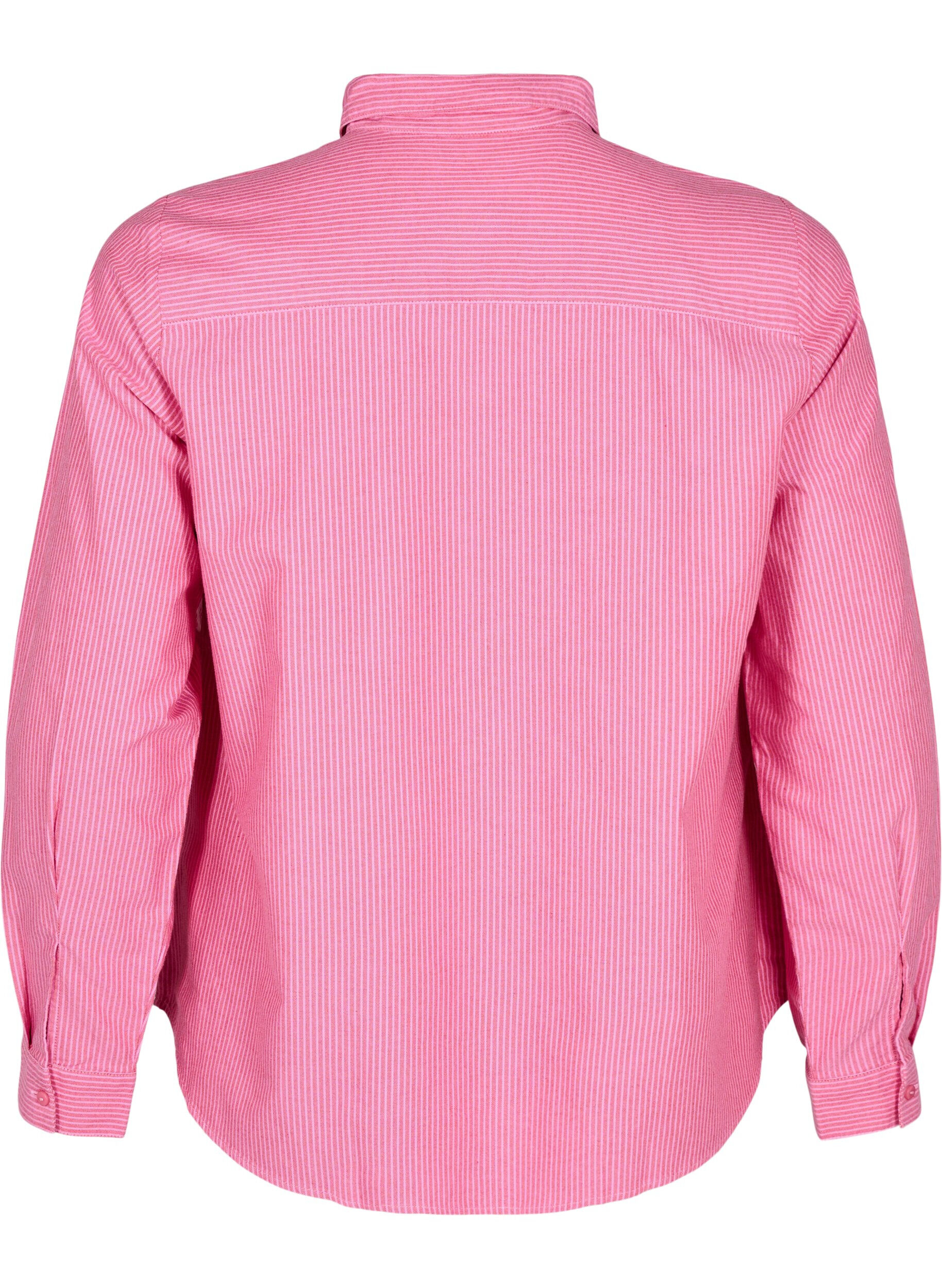 ZizziLang&auml;rmliges Baumwollhemd, Rot, Packshot image number 1