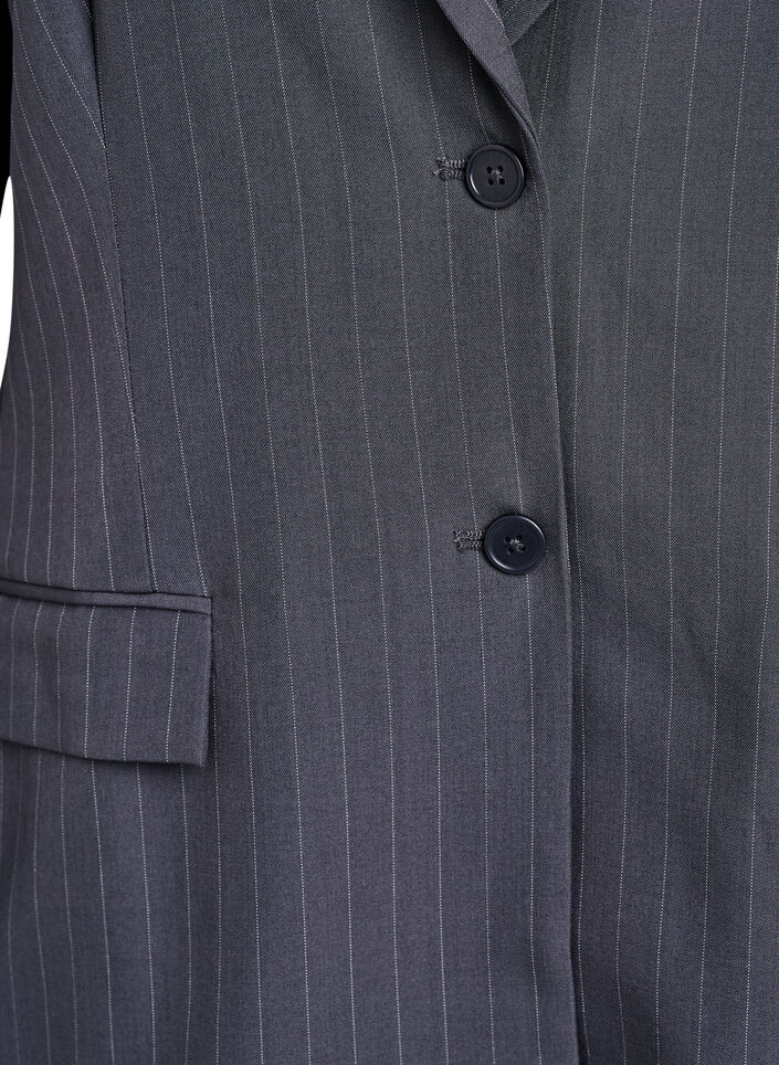 Blazer mit Taschen und Schlitzen, Grau, Packshot image number 2