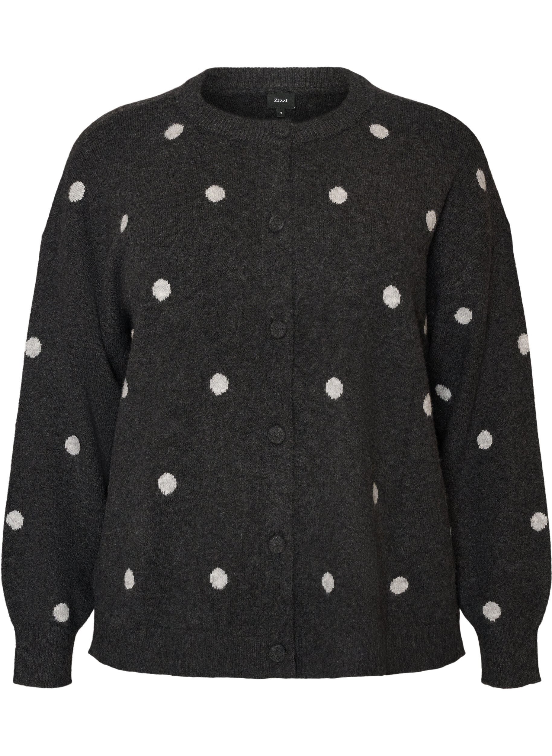 Strickjacke mit Punktmuster