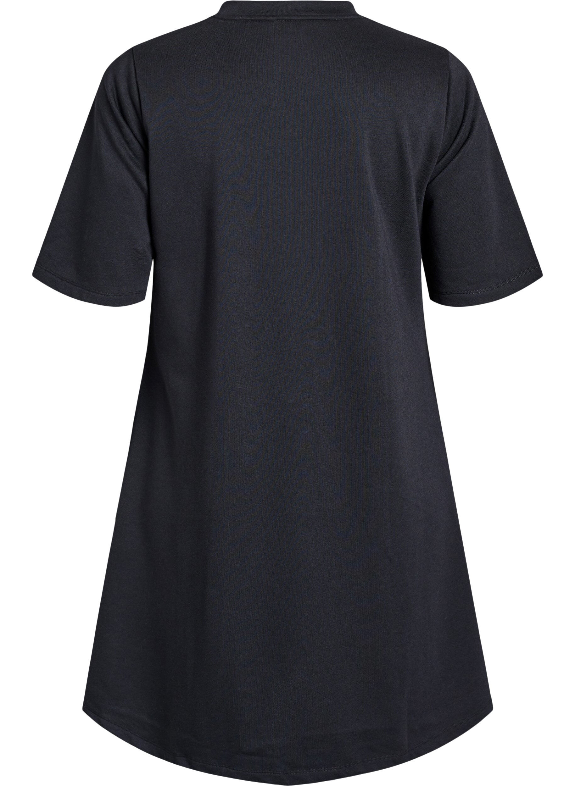 ZizziKnielanges Jerseykleid mit Taschen und A-Schnitt., Schwarz, Packshot image number 1