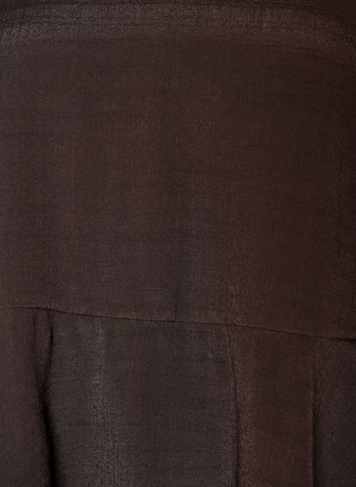 Bluse mit 3/4-&Auml;rmeln und R&uuml;schendetails, Braun, Packshot image number 2