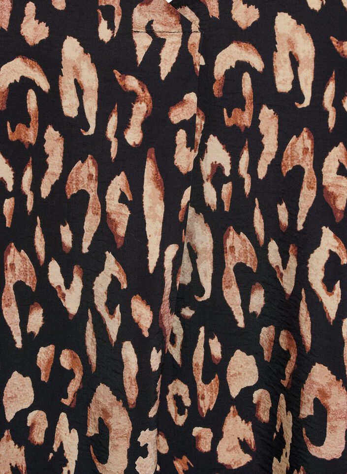 Kleid aus Viskose mit V-Ausschnitt, Schwarz, Packshot image number 2