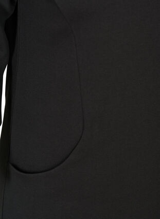 Sweatkleid aus Baumwolle mit Taschen und A-Linie, Black, Packshot image number 3