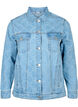 Denim-Jacke mit Destroyed-Muster, Blue denim, Packshot image number 0