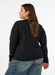 Figurbetonter Cardigan mit Knotenverschl&uuml;ssen, Schwarz, Model image number 2