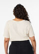 T-Shirt mit Print, Vanille, Model image number 2