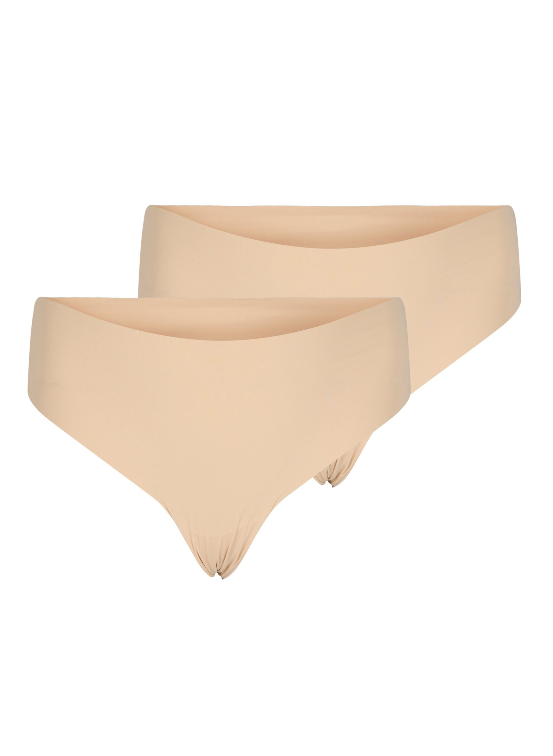 Zizzi2er-Pack invisible G-String , Beige, Packshot image number 0
