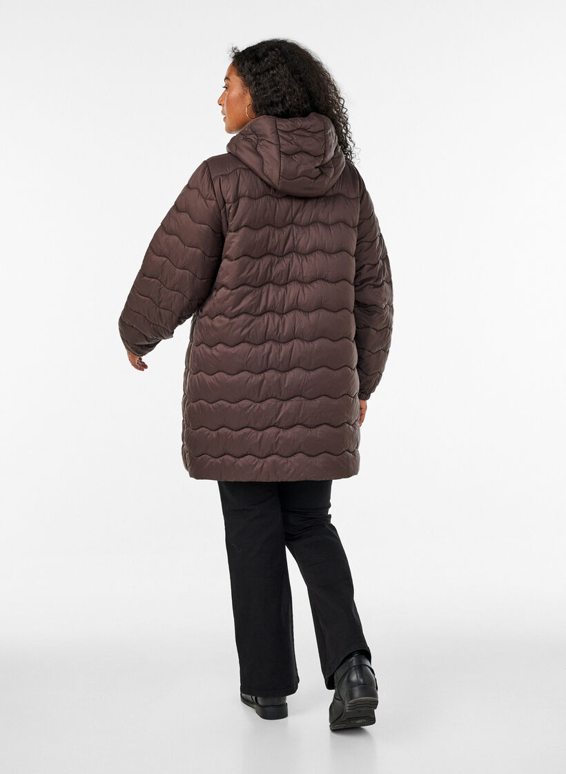 Steppjacke, Braun, Model image number 2