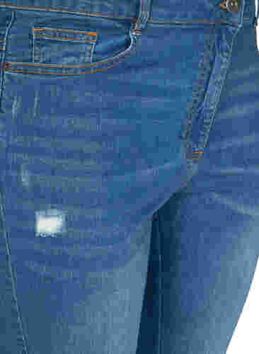 Denimshorts mit Taschen und offenem Saum, Blue denim, Packshot image number 2
