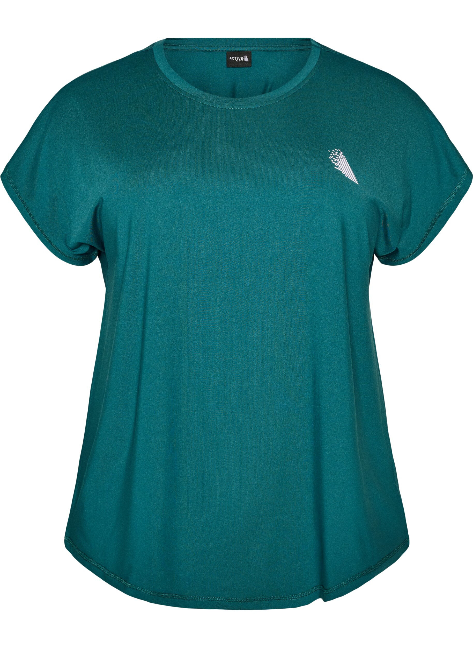 ZizziEinfarbiges Trainings-T-Shirt, Gr&uuml;n, Packshot image number 0
