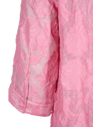 Jacquard-Kleid mit Rüschen und A-Linie, Cashmere Rose, Packshot image number 2