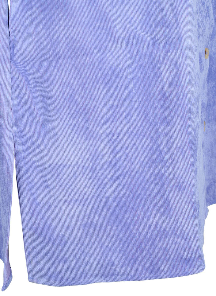 Kordkleid mit 3/4 Ärmeln und Knöpfen, Lavender Violet, Packshot image number 3