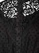 Kleid aus Chiffon mit Guipure-Spitze und Empire-Linie, Schwarz, Packshot image number 2