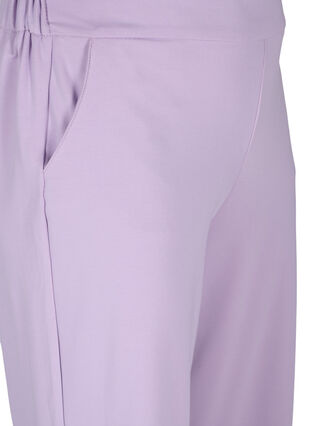Einfarbige Culotte-Hose mit Taschen, Orchid Bloom, Packshot image number 2