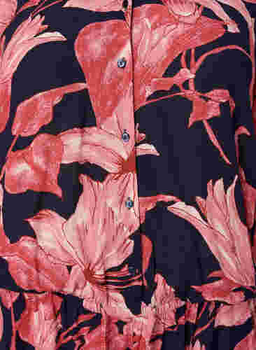 Jumpsuit aus Viskose mit kurzen Ärmeln, N. Sky Sketch Flower, Packshot image number 2
