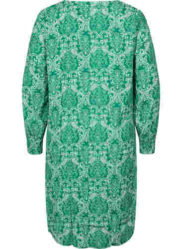 Kleid aus Viskose mit Print, Jolly Green Oriental, Packshot image number 1