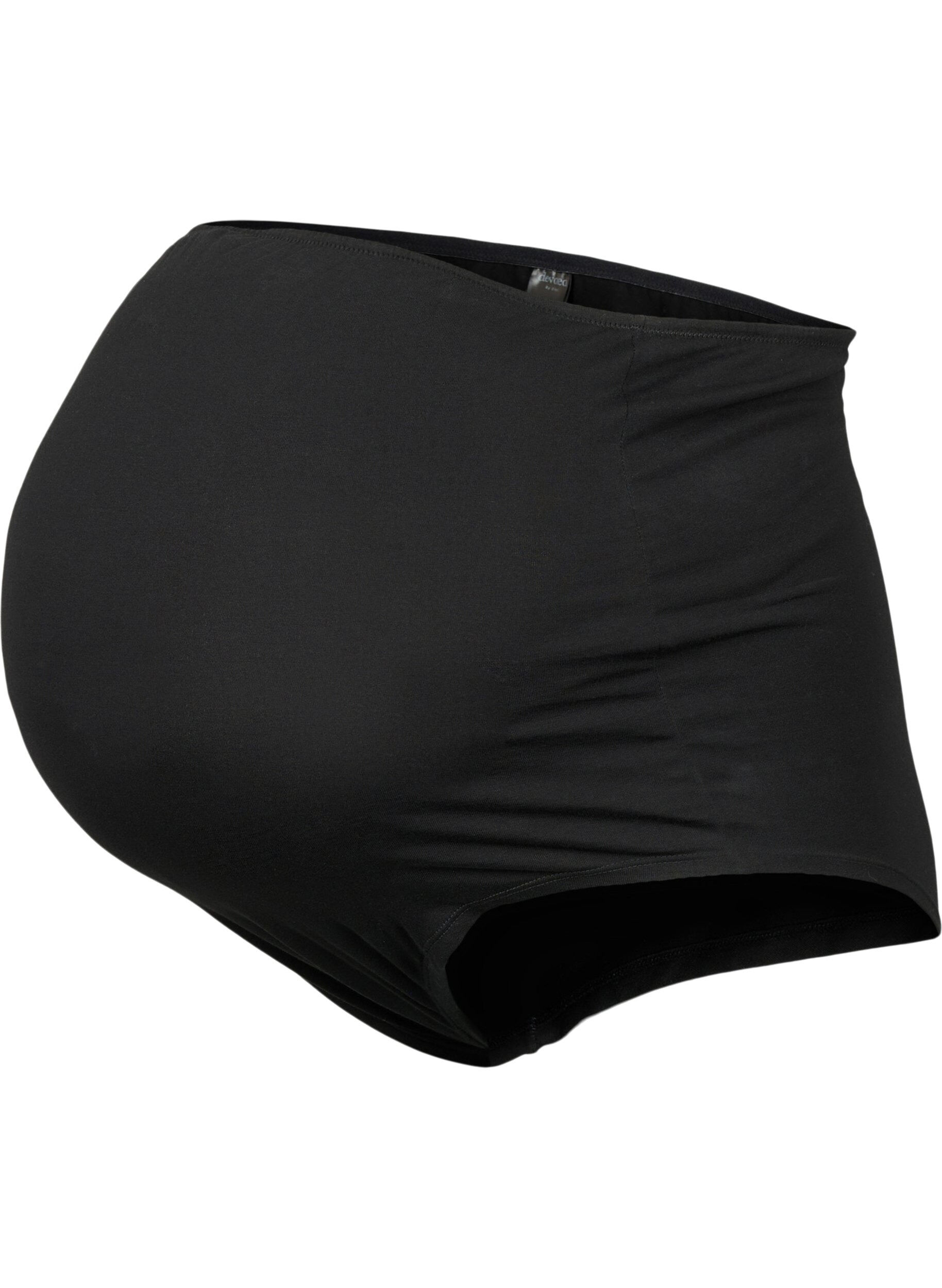 Zizzi3er Pack Schwangerschaftsliebestr&auml;ger aus Baumwolle, Schwarz, Packshot image number 2