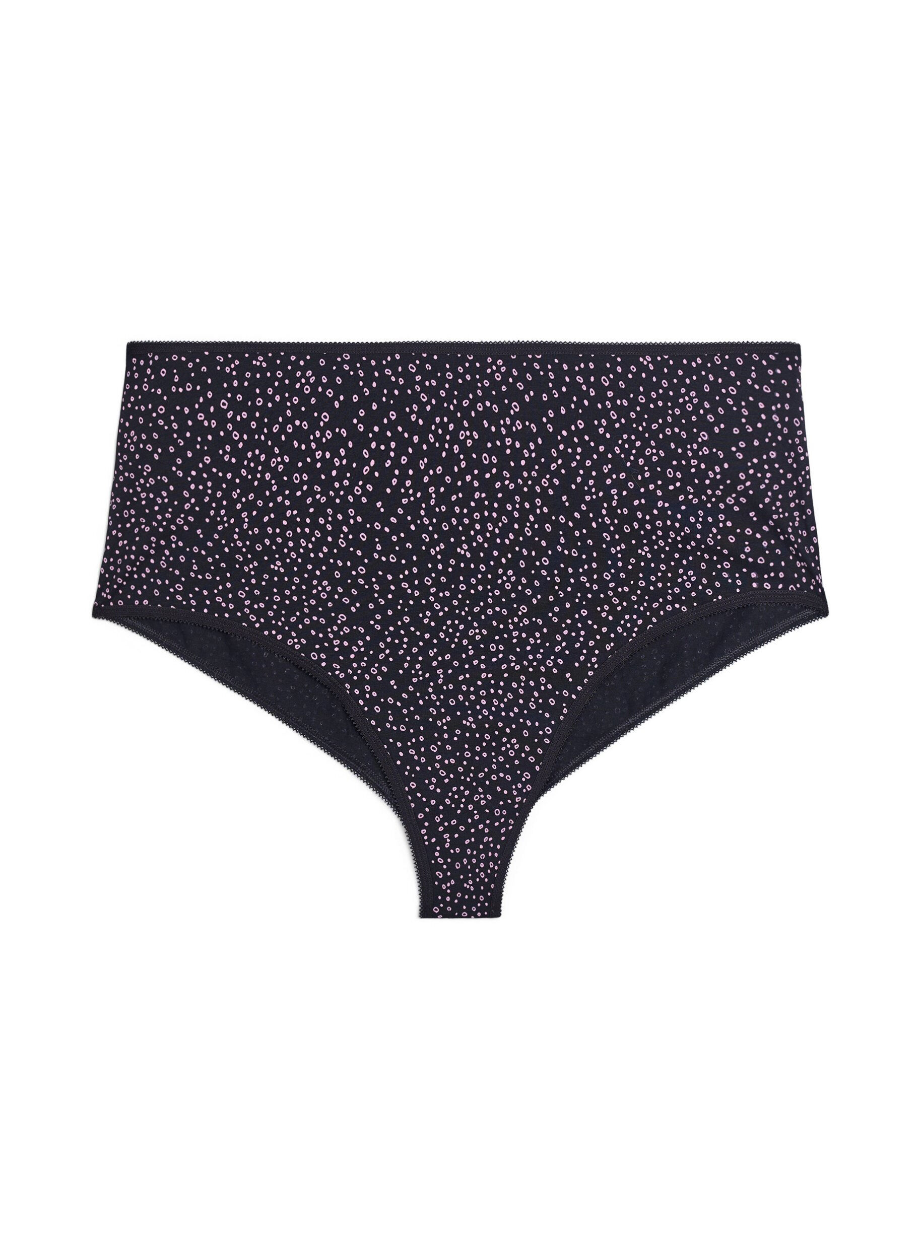 Zizzi7-pack Hipster-Slips mit normaler Taillenh&ouml;he, Lila, Packshot image number 3