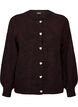 Cardigan mit Kn&ouml;pfen in Herzform, Braun, Packshot image number 0
